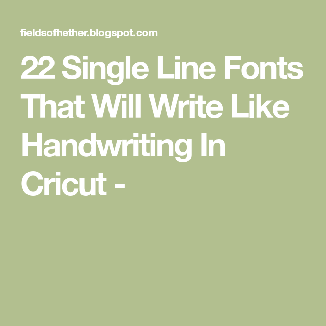 single line fonts dafont